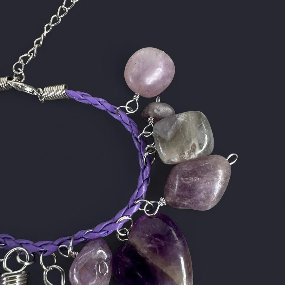 Amethyst Charm Bracelet